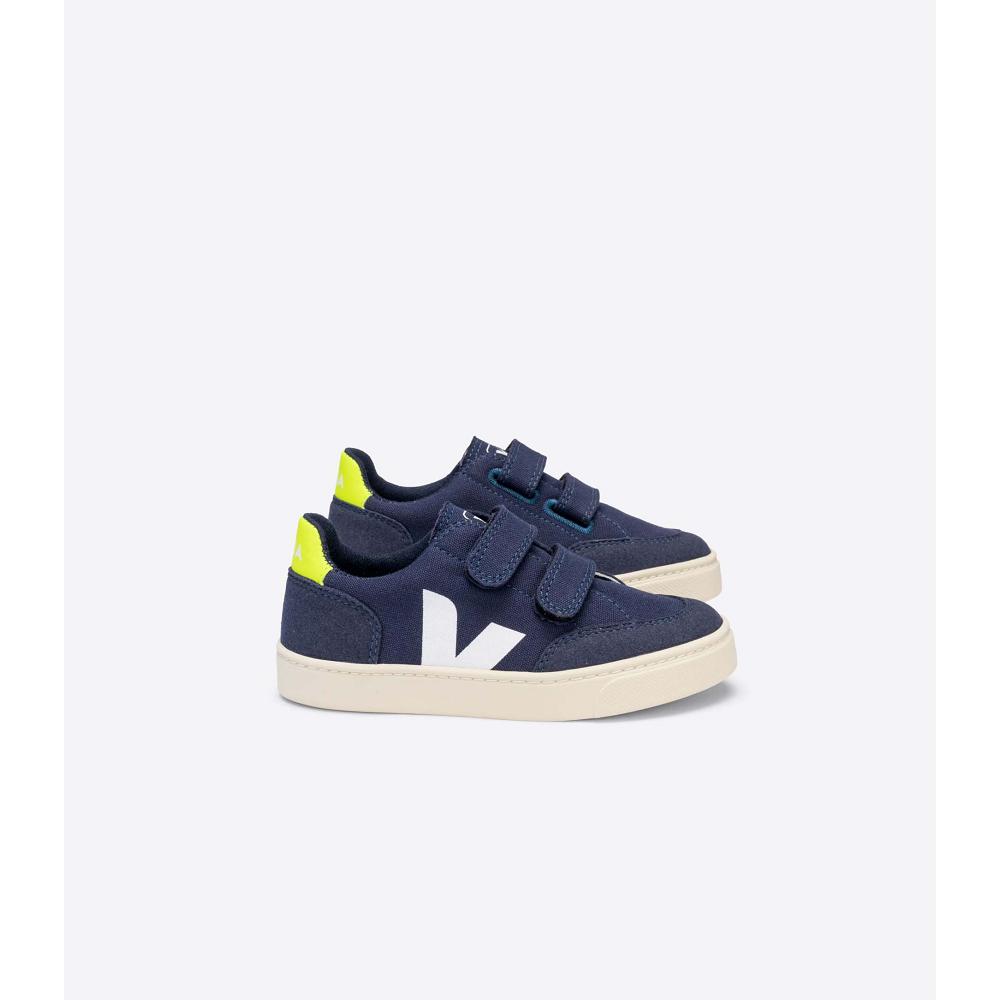 Veja V-12 CANVAS Schoenen Kinderen Blauw | BE 805FDN